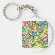 Cercles de couleurs porte-clés