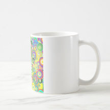 Cercles de couleurs tasses à café