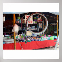 Cercles de danse polynésienne du marché de Khon Ka Poster
