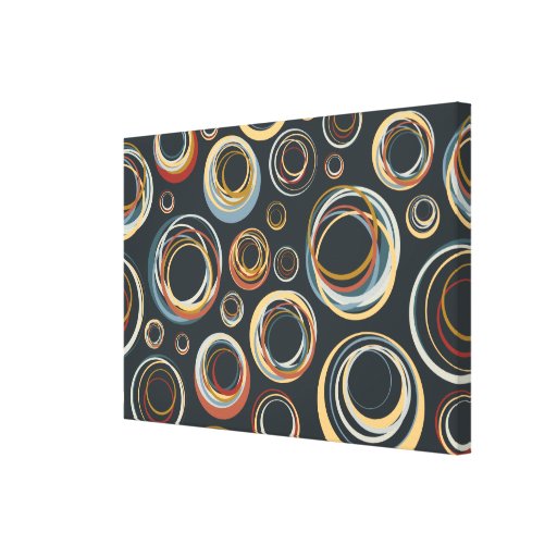 Cercles idiots - rétros/mod impression sur toile