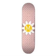 Cercles mauve ; Marguerite de ressort Plateau De Planche À Roulettes