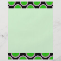 cercles noirs verts prospectus avec motif