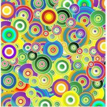 cercles photos en relief