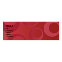 Cercles rouges - maigres cartes de visite