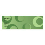 Cercles verts - maigres cartes de visite professionnelles