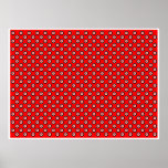 Cercles vibrants Bkg rouge noir blanc rouge d'art  Posters