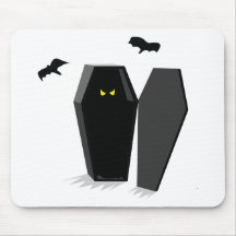 Cercueil éffrayant tapis de souris