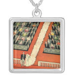 Cérémonie de mariage vintage, nouveaux mariés de m pendentifs