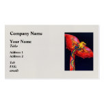 Cerf-volant rouge de dragon cartes de visite professionnelles