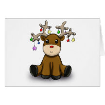 Cerfs communs cartes de vœux