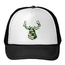 Cerfs communs chassant le mâle de Camo Casquette De Camionneur