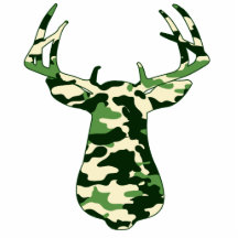 Cerfs communs chassant le mâle de Camo Découpages En Acrylique