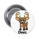 Cerfs communs de cerfs communs badge avec épingle