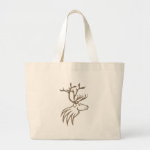 Cerfs communs de sourire de caribou sacs