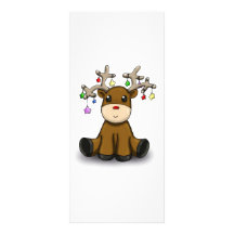 Cerfs communs double carte personnalisée