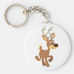 Cerfs communs mignons Keychain de bande dessinée d Porte-clés