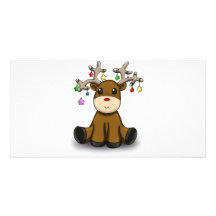 Cerfs communs photocarte customisée