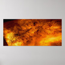 Cerfs communs rouges de Lascaux Affiche