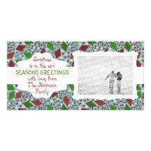 Cerfs-volants de Noël, photocard personnalisable Photocarte Customisée