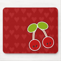 Cerise Kawaii Mousepad mignon Tapis De Souris