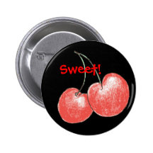 Cerises Badges Avec Agrafe