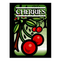 Cerises Carte Postale