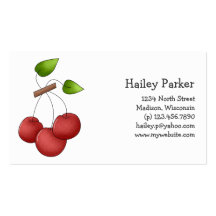 Cerises de pays · Cerises Cartes De Visite Personnelles