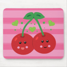 Cerises mignonnes tapis de souris