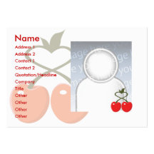 Cerises - potelées cartes de visite personnelles
