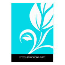 Certificat bleu de chèque-cadeau de spa de salon d modèle de carte de visite
