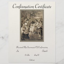 Certificat de confirmation prospectus en couleur