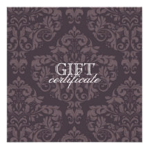 Certificat gris luxueusement pourpre 311 faire-part personnalisé