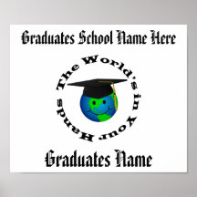 Certificat personnalisable d'obtention du diplôme posters