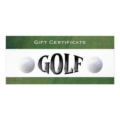 Certificat-prime d'affaires de terrain de golf doubles cartes