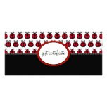 Certificat-primes de style de boutique de coccinel cartes doubles