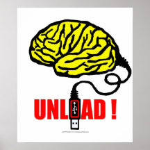 Cerveau à décharger posters