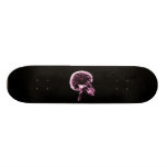 CERVEAU DE CRÂNE DE RAYON X - ROSE PLANCHES À ROULETTES CUSTOMISÉES