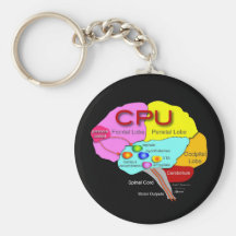 Cerveau d'unité centrale de traitement porte-clef