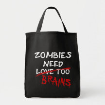 Cerveaux du besoin de zombis - sac fourre-tout