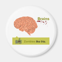 Cerveaux - les zombis aiment ceci aimant