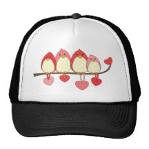Ces oiseaux le jour de Valentines Casquettes