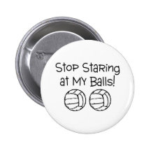 Cessez de regarder fixement mes volleyballs de bou badge avec épingle
