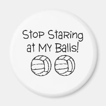 Cessez de regarder fixement mes volleyballs de bou magnets pour réfrigérateur