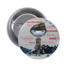 Cessez d'employer la FOURRURE ! Badge Avec Épingle