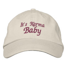 C'est casquette brodé mignon de bébé de karma casquette brodée