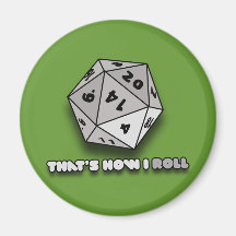 C'est comment je roule d20 magnets