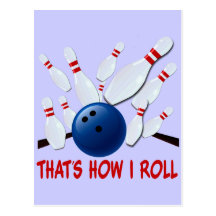 C'EST COMMENT JE ROULE - GRÈVE DE BOWLING CARTES POSTALES