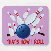 C'EST COMMENT JE ROULE - GRÈVE DE BOWLING TAPIS DE SOURIS