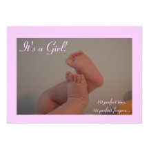 C'est des cartes de faire-part de naissance d'orte
