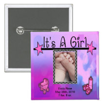 C'est des étoiles d'un rose de fille réglées badges avec agrafe